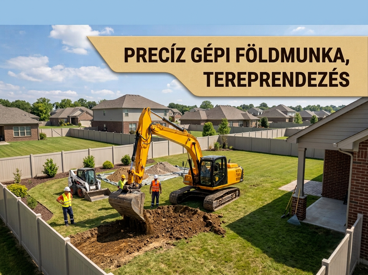 Precíz gépi földmunka